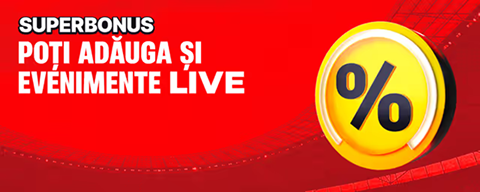 Promo banner: SuperBonus — poți adăuga și evenimente live