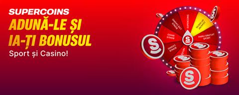 Promo banner: SuperCoins — adună-le și ia-ți bonusul