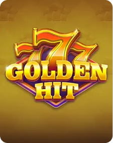 Slot: 777 Golden Hit — cifre 7 aurii strălucitoare pe fundal auriu, efecte de lux