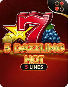 Slot: 5 Dazzling Hot — 5 linii, simboluri 7 și fructe, temă clasică cu efecte strălucitoare
